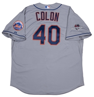 2015 Bartolo Colon NLCS Game 4 Used New York Mets Road Jersey Used on 10/21/15 (MLB Authentication & Mets COA)